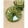 Image 4 : Mid Century Heavy / Thick Art Glass Candy Dish - Approx: 6"W 7"T