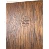 Image 3 : Mid Century Sere Wood & Heavy Textured Glass Snack Trays - glass 10.5x6.5"