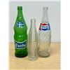 Image 1 : 3 Vintage Glass Pop Bottles - 26 oz Fanta / pepsi and 7 Oz Portage La Prairie Bottle