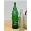 Image 2 : 3 Vintage Glass Pop Bottles - 26 oz Fanta / pepsi and 7 Oz Portage La Prairie Bottle