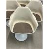 Image 2 : 4 Vintage Fiberglass Armchairs on Metal Tulip Bases - see all photos