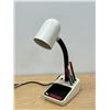 Image 2 : 1980s Retro Desk Lamp With Alarm Clock 14"T - See all photos