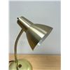 Image 3 : Mid Century Brass / Aluminum Shade Table Lamp 15"T