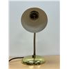 Image 4 : Mid Century Brass / Aluminum Shade Table Lamp 15"T