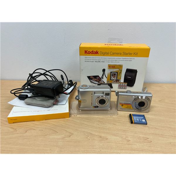 2 Kodak Digital Camera with Accessories - not tested, see photos