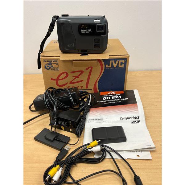 JVC Compact VHSC Camcorder GR-EZ1 with Box & Accessories - not tested, see all photos