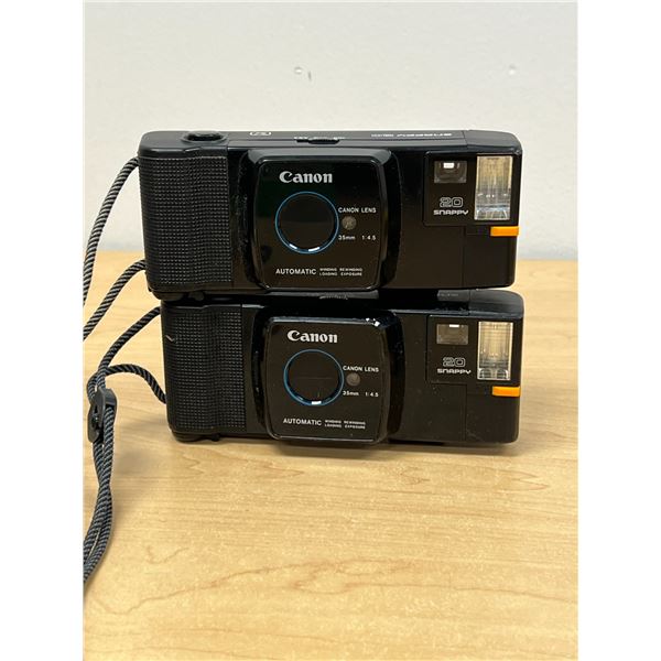 2 Canon Snappy 20 Film Cameras - not tested, see photos