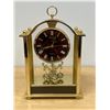 Image 1 : Seiko Quartz Brass Mantle Clock - clock ran with Battery - Approx: 4.25x7.5 & 11"T