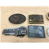 Image 3 : Lot of 9 Belt Buckles - Colt Revolver / BC Ferries etc - see all photos for details
