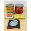 Image 1 : Vintage Tobacco Tins / Ashtray and one Lighter - see photos