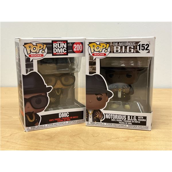 2 Rap / Hip Hop Funko POP! Figures DMC & Notorious B.I.G. (see photos)