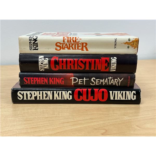 4 Stephen King Hard Cover Books - see all photos for details