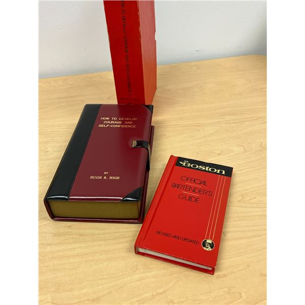 Bartender's Guide & Novelty Book with Flask - see all photos