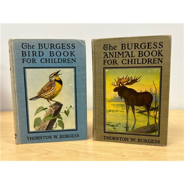 Vintage The Burgess Animal Book For Children & Bird Book For Children (see photos)