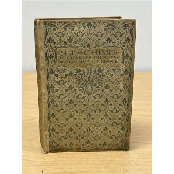 1905 The Chimes by Charles Dickens - pencil writing inside cover