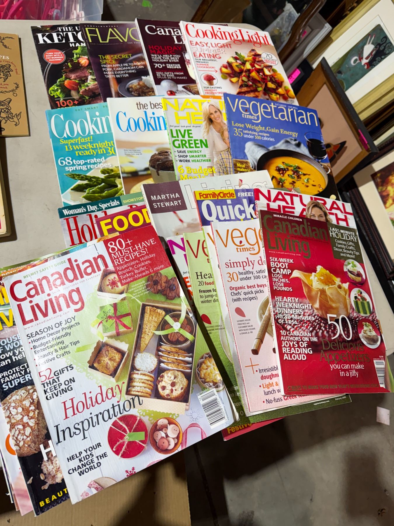 Cooking magazines