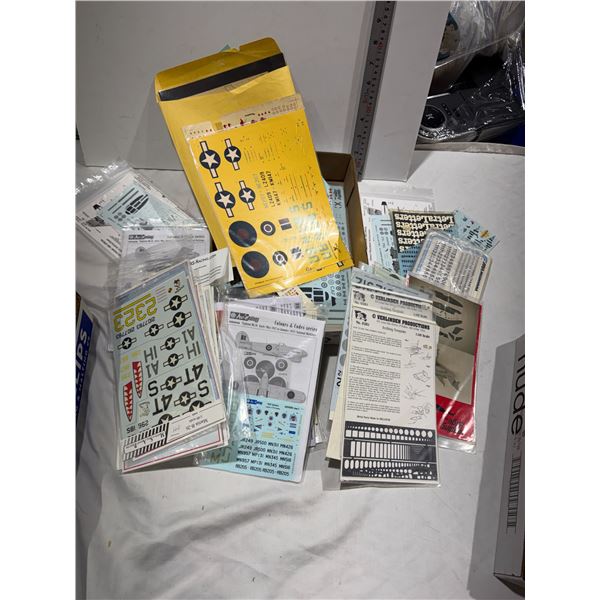Assorted decals and stickers