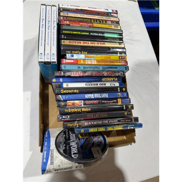 DVDs and blue rays