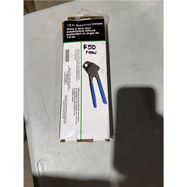 1/2 inch angled Pex crimper