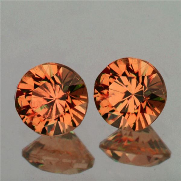 Natural Imperial Orange Mahenge Spinel Pair {Flawless-VVS}