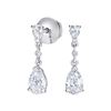 Image 1 : Gold & White Diamond 5.00 Cts Drop Earrings