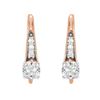 Image 1 : Gold & White Diamond 5.00 Cts Earrings
