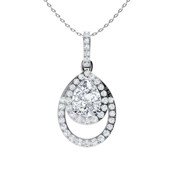 Gold & White Diamonds 2.50 Cts Necklace - E/VVS