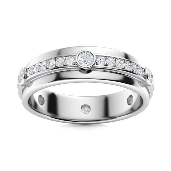 Gold & White Diamond 3 Cts Ring