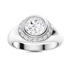 Image 1 : Gold & White Diamond 2.5 Cts Ring - E/VVS
