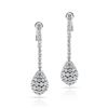 Image 1 : 18k Gold & Diamonds Drop Earrings