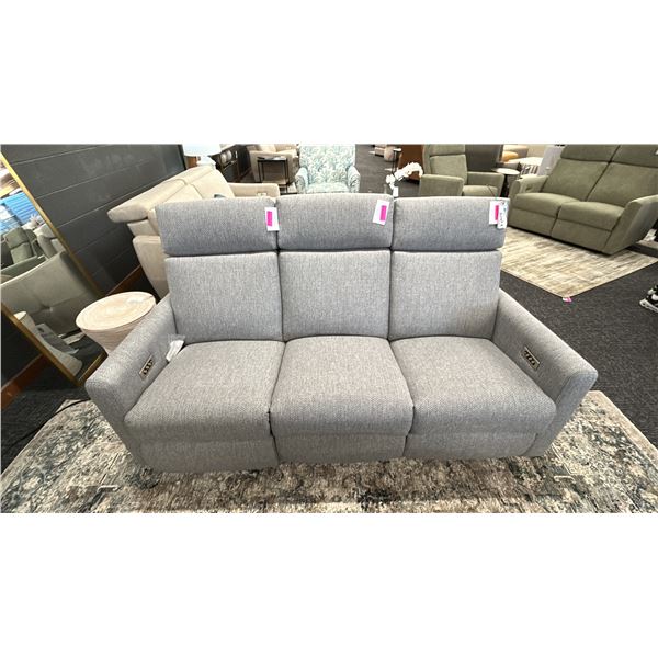 ELRAN FURNITURE SOFA RECLINER WITH POWER LUMBAR. 6'W