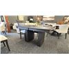 Image 3 : BERMEX DINING ROOM TABLE WITH CENTER LEAF AND 4 CHAIRS. DARK GREY. 5' X 40" TABLE. $6240 RETAIL