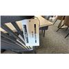 Image 7 : BERMEX DINING ROOM TABLE WITH CENTER LEAF AND 4 CHAIRS. DARK GREY. 5' X 40" TABLE. $6240 RETAIL