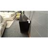 Image 4 : GROUP OF CORCORAN INC BLACK AND NATURAL ACACIA SIDEBOARD. 60" X 18". INC 3 CANDELABRAS