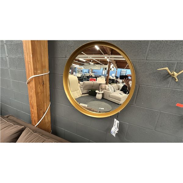 ASHLEY FURNITURE ALANAH 30"D ACCENT MIRROR WITH 3 BRASS DECOR BIRDS