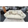 Image 1 : FIG AND CHERRY 80"W DIANTE SOFA WITH CUSHION SET. BACK EXTENDS FOR TV VIEWING. RETAIL $3900