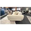 Image 3 : FIG AND CHERRY 80"W DIANTE SOFA WITH CUSHION SET. BACK EXTENDS FOR TV VIEWING. RETAIL $3900