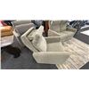 Image 7 : ELRAN FURNITURE. 2 PCS LOVE SEAT SET. POWER RECLINER. POWER HEAD REST. 51" RETAIL $4,000