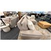 Image 3 : ELRAN FURNITURE. POWER RECLINER WITH POWER HEAD REST. 9'8" X 5' CORNER SOFA SET. $6,700 RETAIL. C...