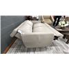 Image 3 : ELRAN FURNITURE. 76" WIDE SOFA W/ POWER RECLINE AND POWER HEADREST. RETAIL $3,600.