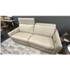 Image 5 : ELRAN FURNITURE. 76" WIDE SOFA W/ POWER RECLINE AND POWER HEADREST. RETAIL $3,600.