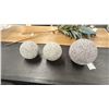 Image 6 : ASHLEY FURNITURE. LENSTON ACCENT CABINET. 5' X 16" W/3 DECOR BALLS.