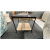 Image 2 : MINRICH GRANITE TOPPED CORNER TABLE. 20" X 20".