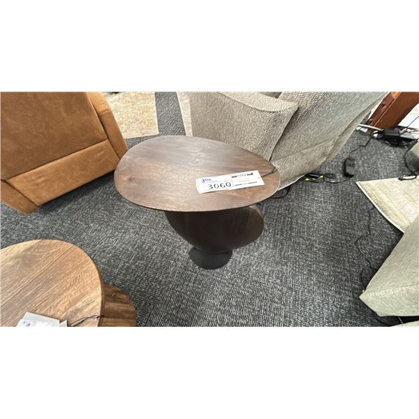 SURYA RAVI MANGO WOOD END TABLE. RETAIL $1.250.