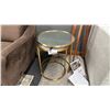 Image 3 : PAIR OF BRASS FRAME NESTING TABLES  RETAIL $900