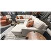 Image 1 : DECORREST 2 PIECE SECTIONAL SOFA. 9'8" X 7'8". RETAIL $4,800 W/6 CUSHIONS AS IN PHOTO.