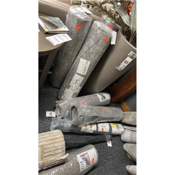 8 PIECES OF FELTED UNDERPAD, VARIOUS SIZES.