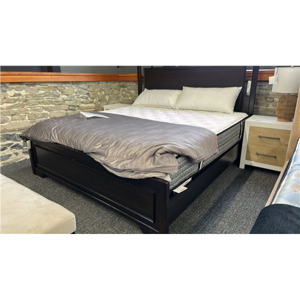 KING SIZE BED FRAME. ASHLEY FURNITURE COVETOWN. MATTRESS NOT INCLUDED.
