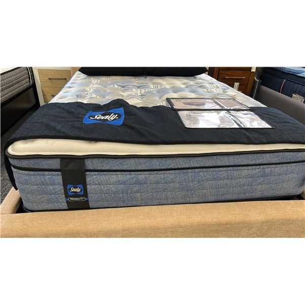 SEALY QUEEN SIZE MATTRESS ALLESSIO 1200 FIRM 14" COMES WITH DISPLAY SEALY DOUBLE PILLOW.