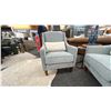 Image 2 : PAIR OF DECORREST UPHOLSTERED CHAIRS W/CUSHIONS. RETAIL $3,600.
